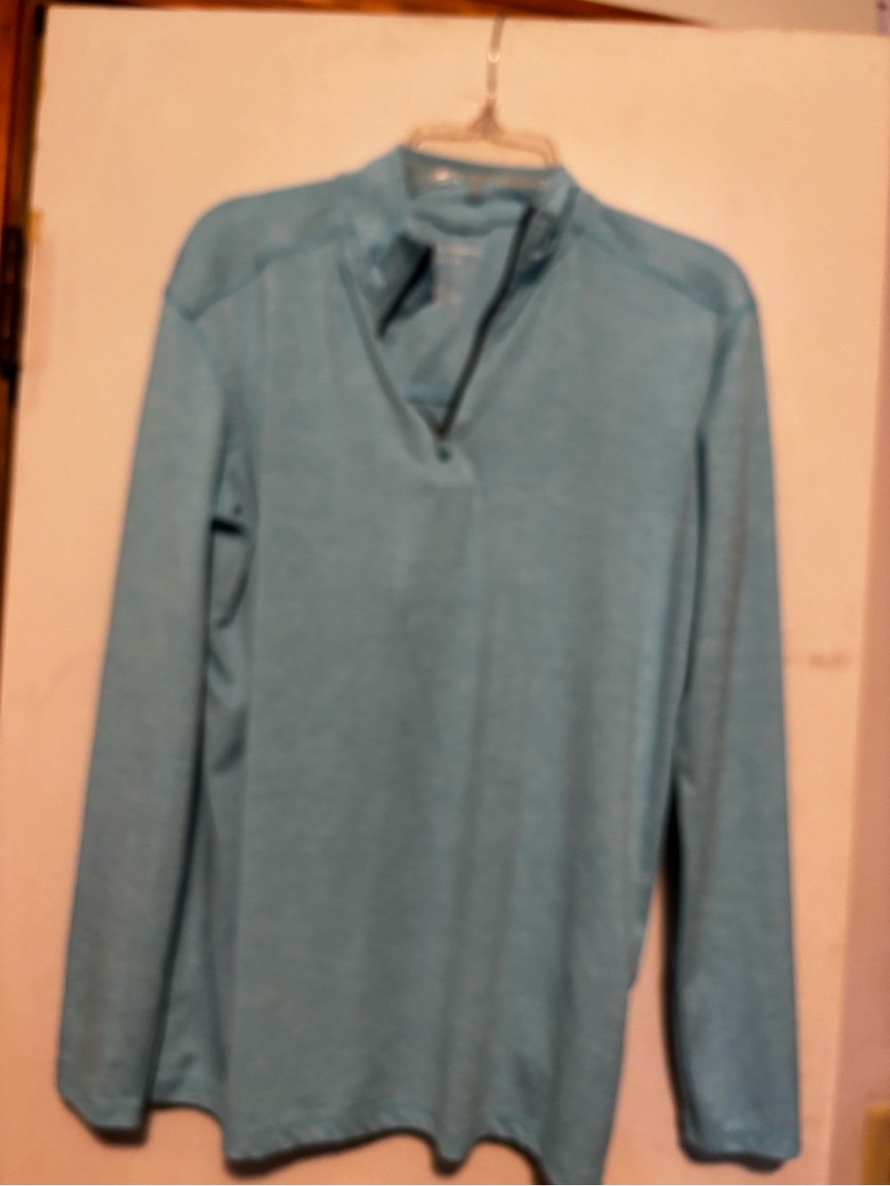 Tommy Bahama Light Blue Long-Sleeve Cowl Pullover